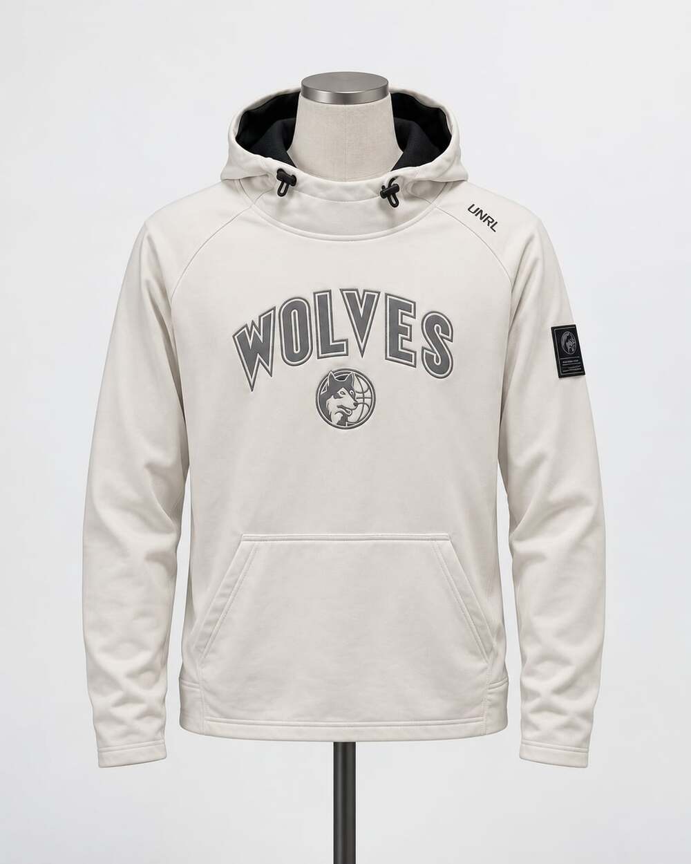 UNRL x Minnesota Timberwolves Crossover Hoodie White Tech Fleece Men's New S: M